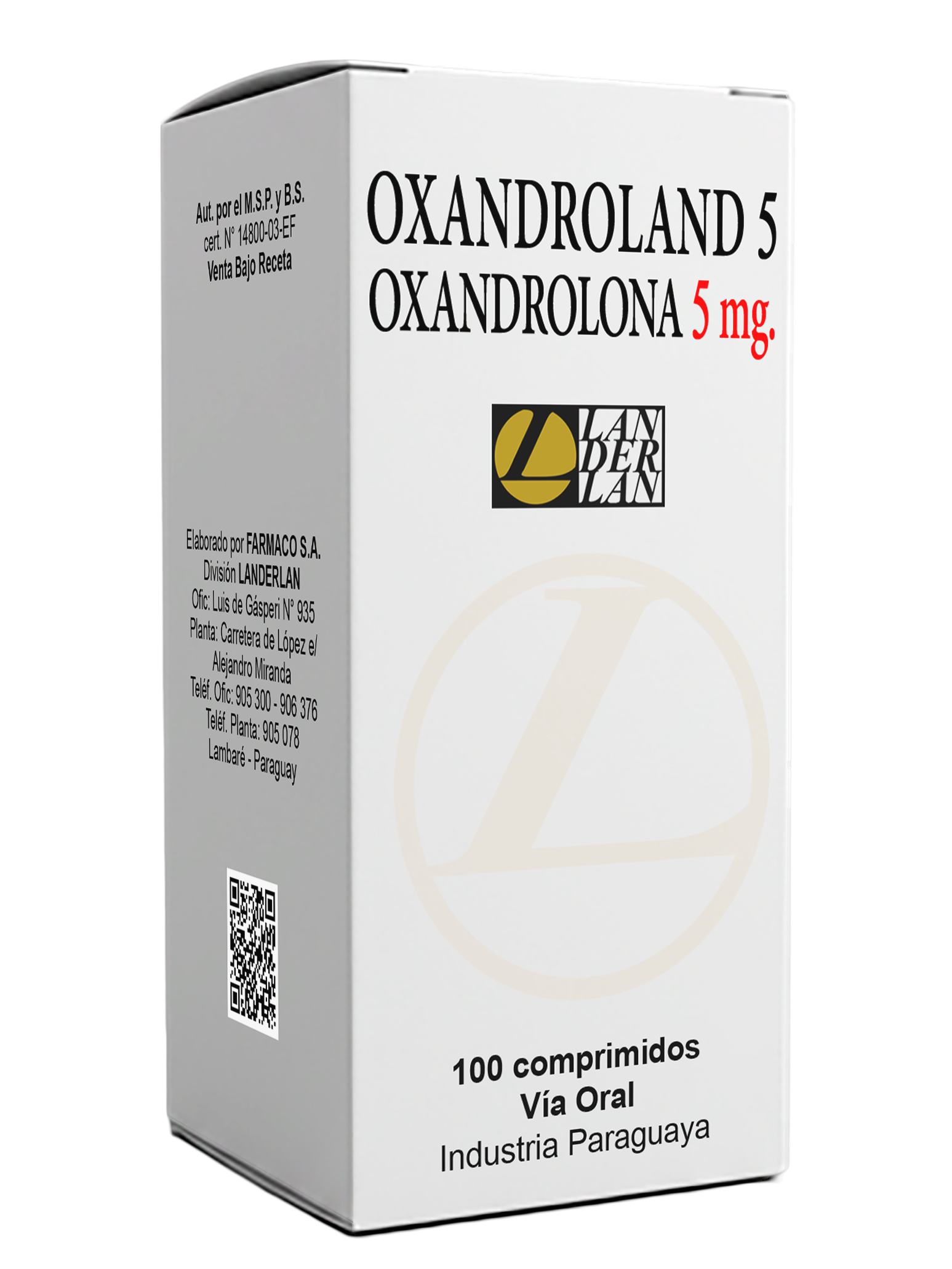 Oxandrolona 100X5MG